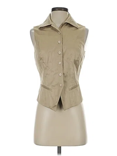 Pre-owned Express Vest In Tan