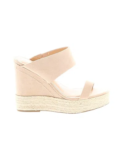 Pre-owned Express Wedges In Brown