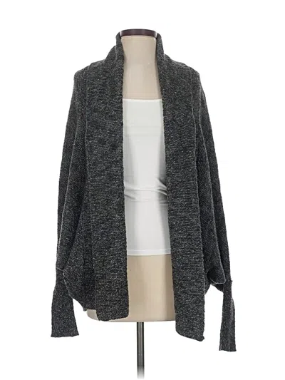 Pre-owned Express Wool Cardigan Sweater In Gray
