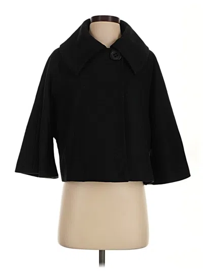 Pre-owned Express Wool Coat In Black