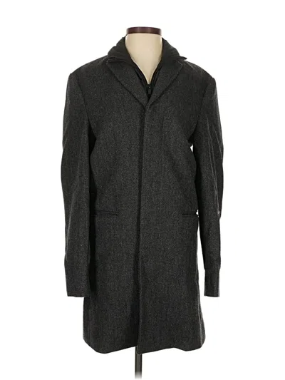 Pre-owned Express Wool Coat In Gray