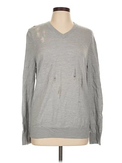 Pre-owned Express Wool Pullover Sweater In Gray