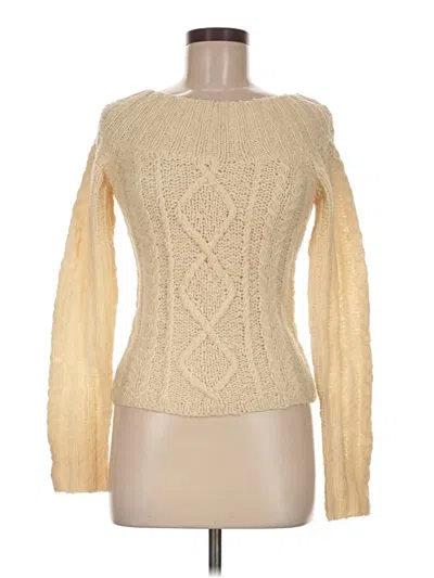 Pre-owned Express Wool Pullover Sweater In Ivory