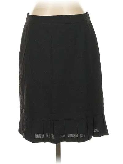 Pre-owned Express Wool Skirt In Black