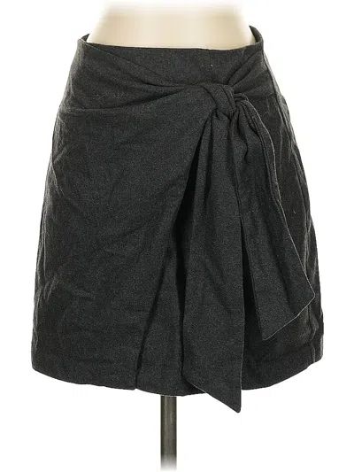 Pre-owned Express Wool Skirt In Gray