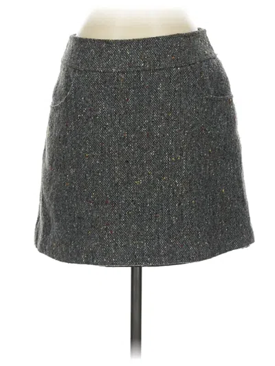 Pre-owned Express Wool Skirt In Gray