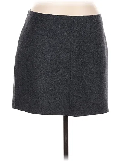Pre-owned Express Wool Skirt In Gray