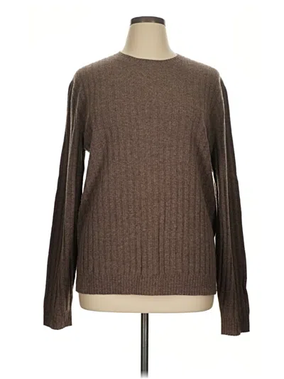 Pre-owned Express Wool Sweater In Brown