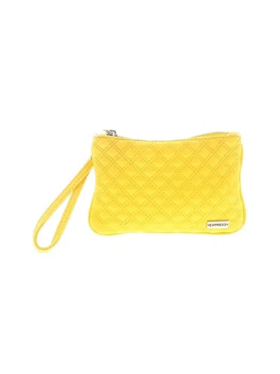 Pre-owned Express Wristlet In Yellow