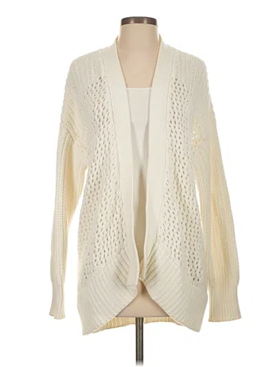Pre-owned Express X Olivia Culpo Cardigan Sweater In White