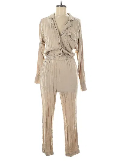 Pre-owned Express X Olivia Culpo Jumpsuit In Brown