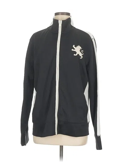 Pre-owned Express Zip Up Hoodie In Black
