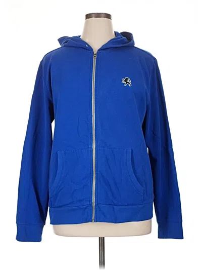 Pre-owned Express Zip Up Hoodie In Blue