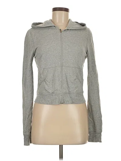 Pre-owned Express Zip Up Hoodie In Gray