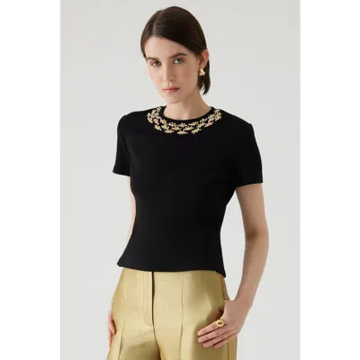 Exquise Abril Tshirt In Black