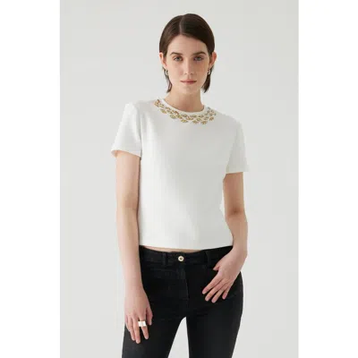 Exquise Abril Tshirt In White