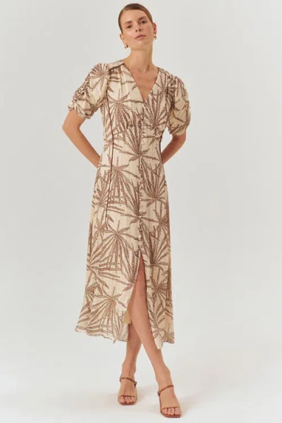 Exquise Adaline Midi Dress In Neutral