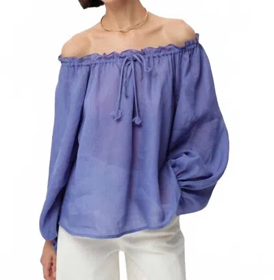 Exquise Adriene Blouse In Periwinkle In Blue