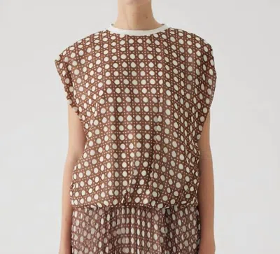 Exquise Alana Blouse In Brown
