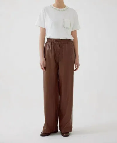 EXQUISE ALETHEA PANTS IN CAMEL