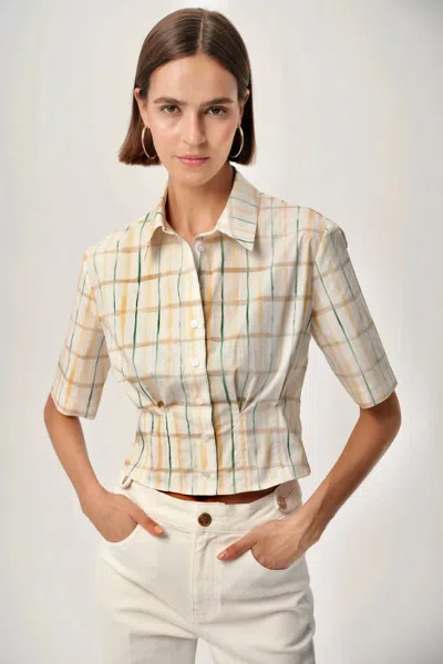 Exquise Alezae Short Sleeve Shirt In Multi In Neutral