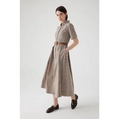 Exquise Amara Midi Dress In Neutral