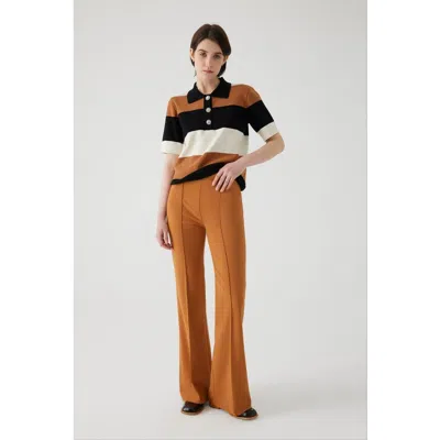 Exquise Angelina Pants Pleated Cut Pants In Multi