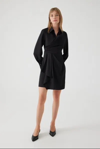 Exquise Ariadne Mini Wrap Dress In Blue
