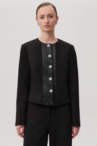 Exquise Aster Structured Jacket In Black