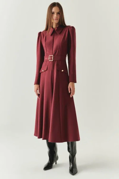 Exquise Bailee Midi Dress In Brown