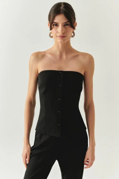 Exquise Baylee Strapless  Bustier In Black