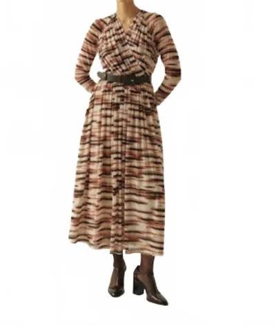 Exquise Bellamy K. Dress In Multi Color In Brown