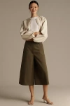 Exquise Belted Culotte Pants In Multi