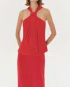 Exquise Brandon Blouse In Red In Red