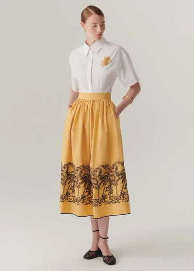 Exquise Callie Pleated Skirt In Multi