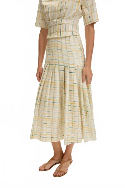 Exquise Cora Midi Skirt In Multi In Neutral