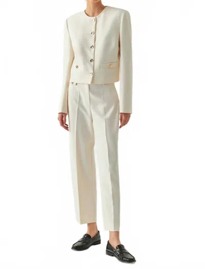 Exquise Coraline High Waist Pant In Black In Multi