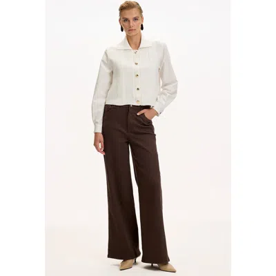 Exquise Corinne Poplin Shirt In White