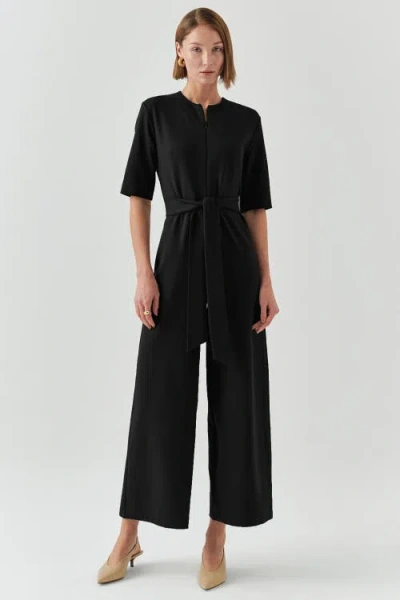 Exquise Cynthia Jumpsuit In Black