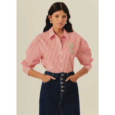 Exquise Daniela Poplin Shirt In Red