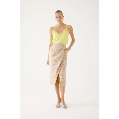 Exquise Ellie Floral Patterned Skirt In Multi