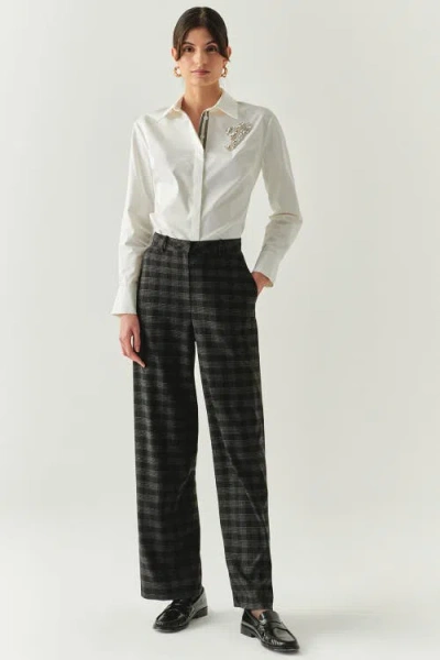 Exquise Emiliana Pocketed Pants In Gray