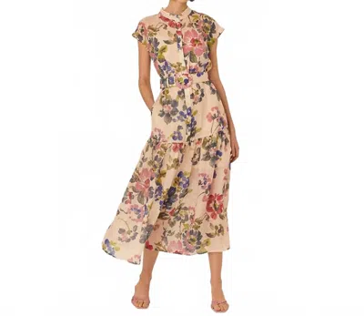 Exquise Evelyn Dress In Beige In Brown