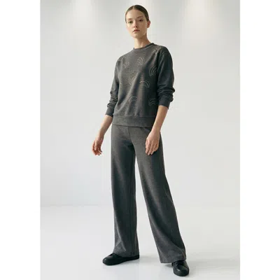 Exquise Fara Sweatshirt In Gray