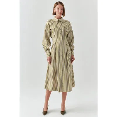 Exquise Flora Midi Dress In Multi