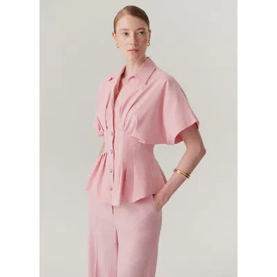 Exquise Georgia Blouse In Pink
