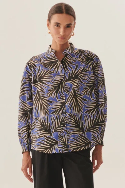 Exquise Gracie Cotton Shirt In Blue