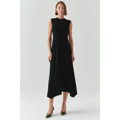 Exquise Hadlee Midi Dress In Black