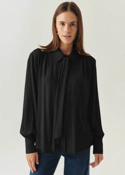 Exquise Harlee Long Sleeve Shirt In Black