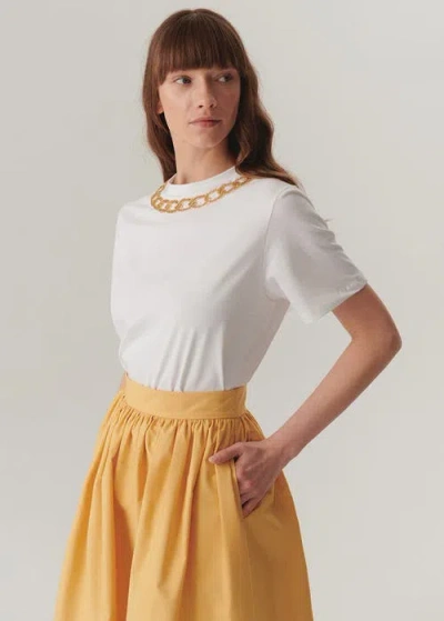 Exquise Harmony Jersey Tshirt In White